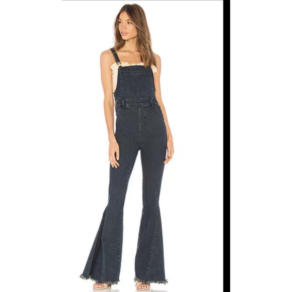Show Me Your MuMu Denim - Show Me Your Mumu Berkeley Bell Overalls Size Medium EUC